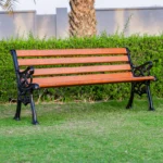 Cast iron and wooden outdoor garden bench manufacturer in Chennai.